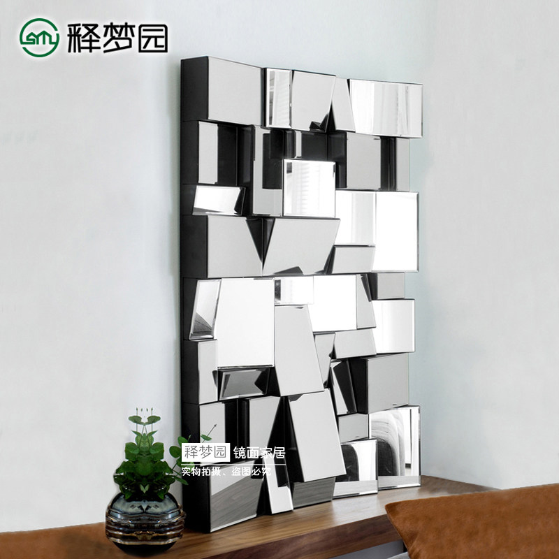 Stereo hanging mirror Decorative mirror Entrance mirror Bathroom mirror Full-length mirror Fashion mirror makeup mirror M0522