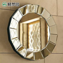 Solid Hanging Mirror Decoration Mirror Genguan Mirror Bathroom Mirror Stylish Decoration New Vintage Postmodern Style 1127