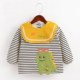 Baby Smock for Boys and Girls, Waterproof and Anti-Dirty, Stylish for Autumn and Winter, Can Be Worn Outside, Baby Bib for Eating, Children's Knitted Reverse-Wear Clothing