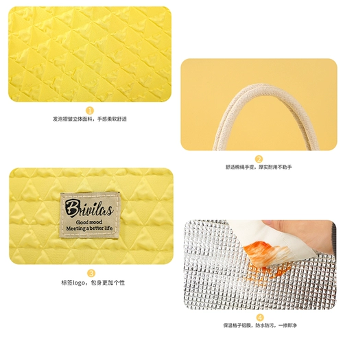 Сумка для ланча, водонепроницаемый термос, увеличенная толщина