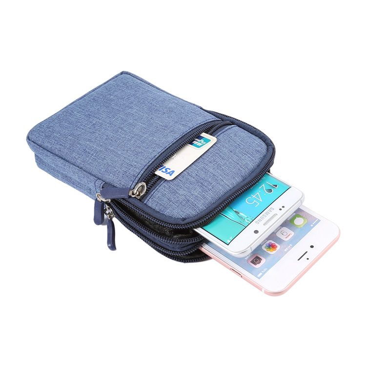 Điện thoại di động denim mới treo túi đeo đai nam nữ bình thường đa chức năng ngoài trời mini 5,5 inch 6 inch túi đeo hông the thao