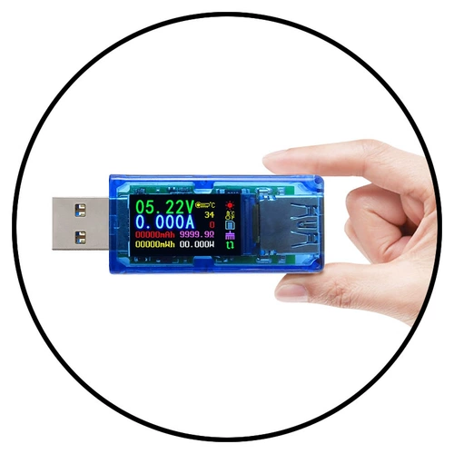 USB3.0 Ток Тока Тока показывает, что тестовый экран экрана на экране экрана
