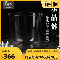  Crystal bowl transparent 56789 inch singing bowl Buddha sound bowl music bowl playing 7 chakra yoga sound therapy meditation healing musical instrument