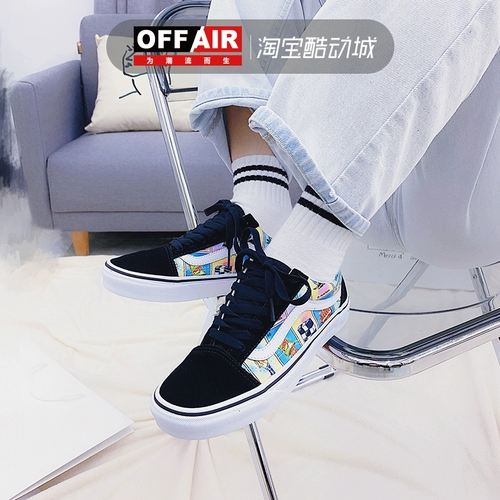 Vans, комиксы, низкие кроссовки, принт