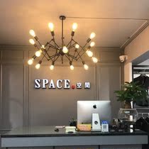 Staircase Chandelier Office Retro Industrial Wind Minima Modern Dining Room Light Living Room Light Bar Dining Room Hairdresse