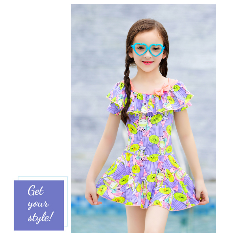Đồ bơi trẻ em Cô gái Xiêm Váy cô gái Đồ bơi Cô gái Hàn Quốc Big Boy Princess Hot Spring Đồ bơi - Bộ đồ bơi của Kid quần bơi trẻ em nam