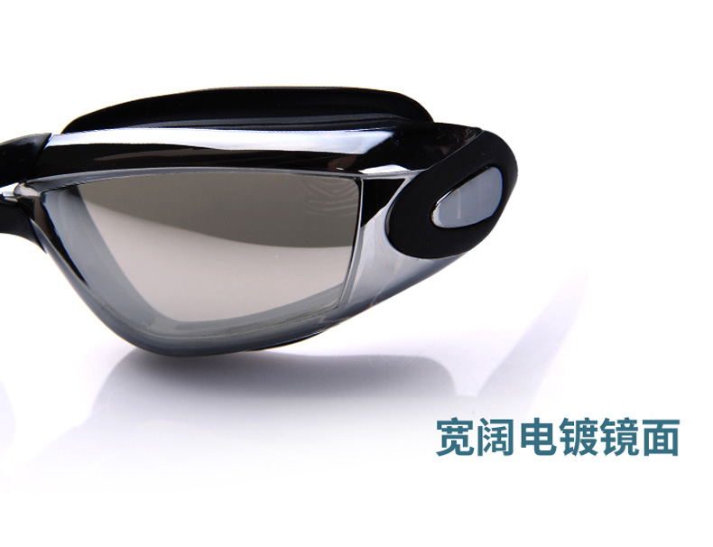 Kính bơi HD cận thị kính chống nước chống sương mù cho nam và nữ tráng gương khung lớn có nút bịt tai để gửi mũ - Goggles kính cận bơi