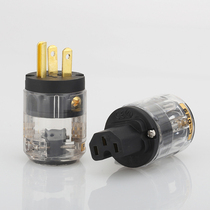 oyaide Eurasia Deed 029 Fever power cord pure copper gold plated beauty mark plug insert tail transparent European label