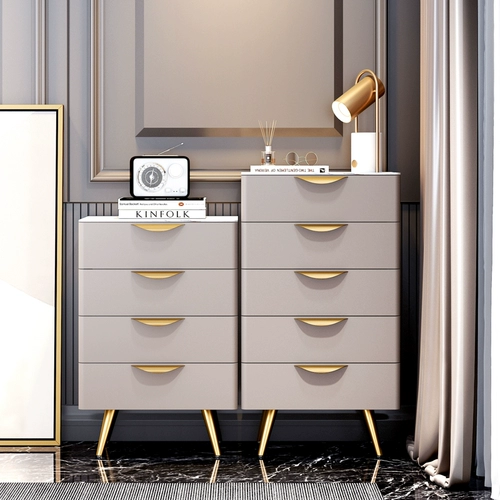 Северный боевой шкаф Простой современный хранение спальни Light Luxury Five -Bucket Cabinet Комбинация хранения гостиной большой ящик для капота