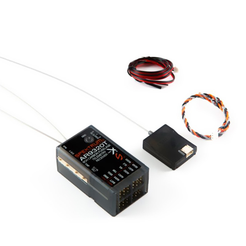 Spektrum AR9320T 9 Channel Carbon Fiber Body Receiver Built-in Telemetry Module Original