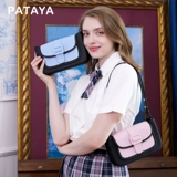 Мусс, сумка подмышку, белая сумка через плечо, небольшая сумка, сумка на одно плечо