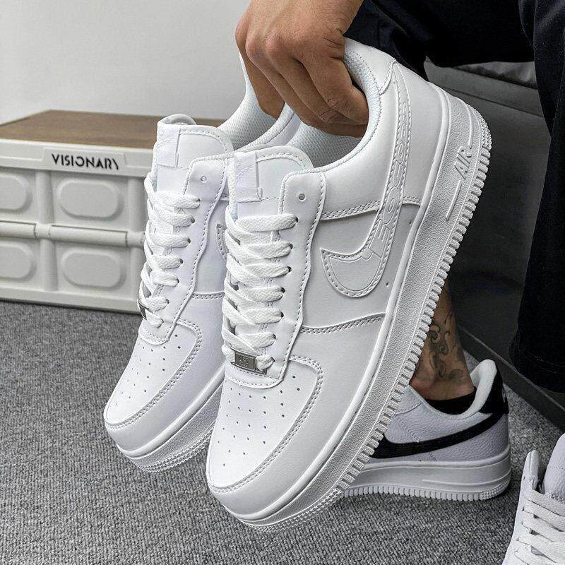 Putian Aj Men's Shoes Air Force One Af1 Official Website Genuine Women's Af1 White Shoes Height-Increasing Student Casual Sneakers Putian Aj Men's Shoes Air Force One Af1 Official Website Genuine Women's Af1 White Shoes Height-Increasing Student Casual Sneakers