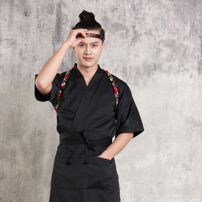 Japanese cooking clothes Sushi restaurant work clothes Restaurant clothing Japanese Chef clothing Japanese work clothing Kimono tops