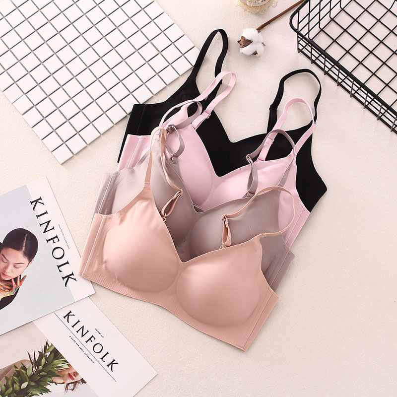 Japanese sleep sports leisure simple and comfortable no steel ring no bondage healthy natural latex coaster bra underwear