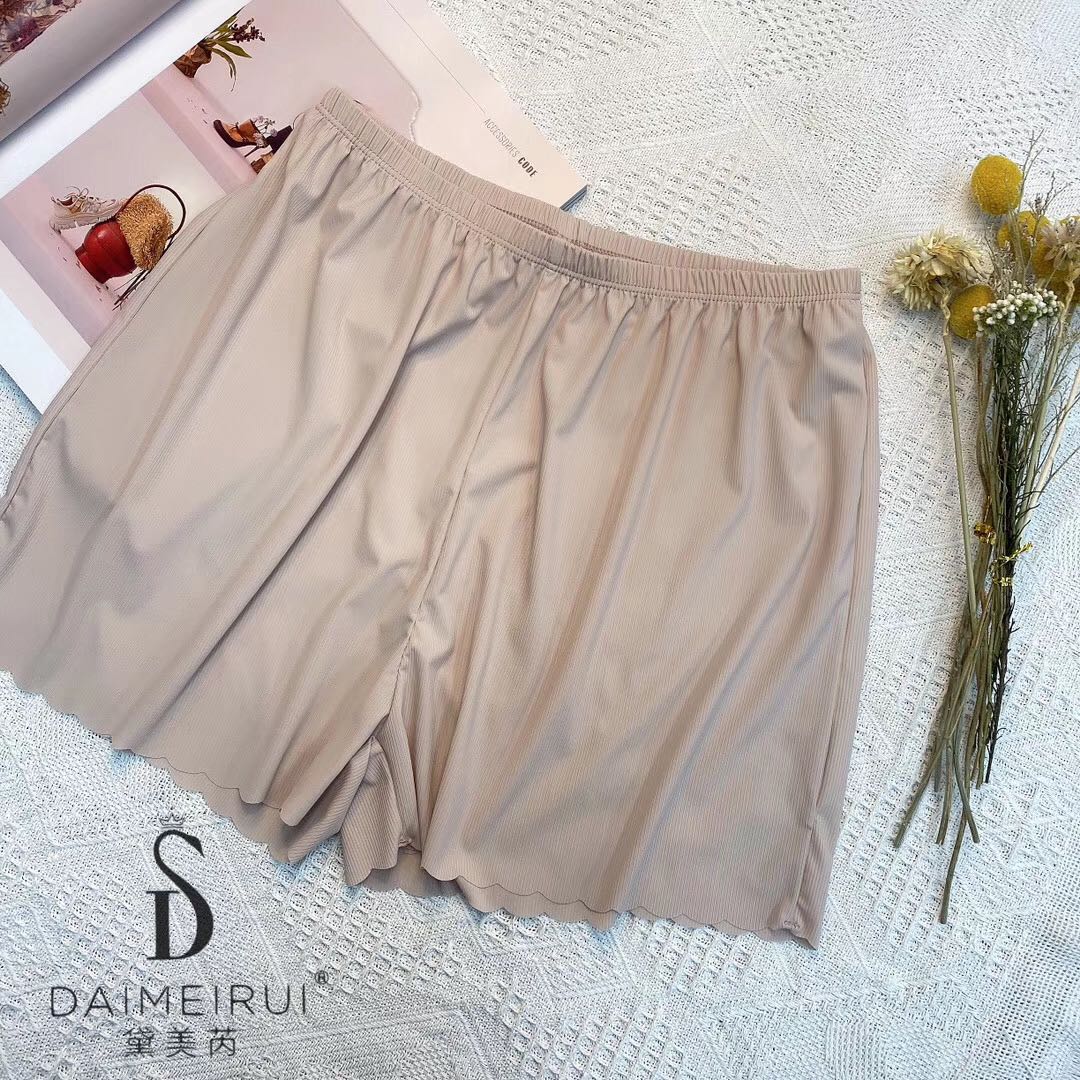 Boutique boxed Daimeirui 2211 wavy edge seamless ice silk safety pants ladies leggings anti-skid without curling