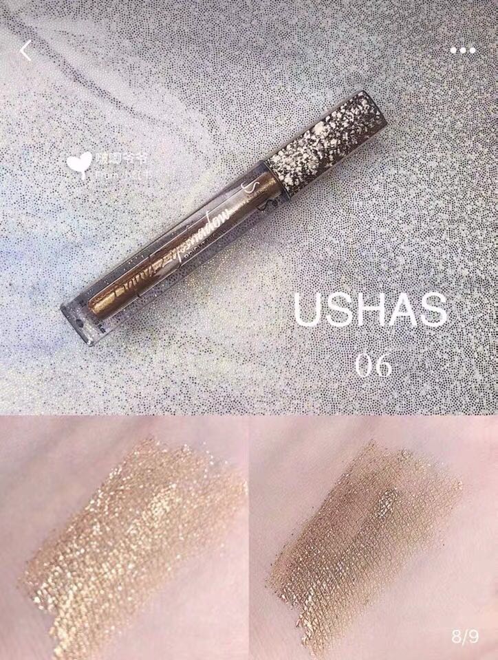 Xuất khẩu Dubai USHAS Fairy Liquid Eye Shadow Metal Kim loại Liquid Liquid Eye Eye Shadow sti1a Thay thế - Bóng mắt phấn mắt zeesea