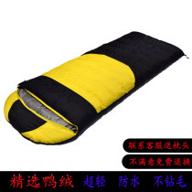 Down sleeping bag adult outdoor camping adult Four Seasons universal winter thickening indoor cold and warm ultra light duck down