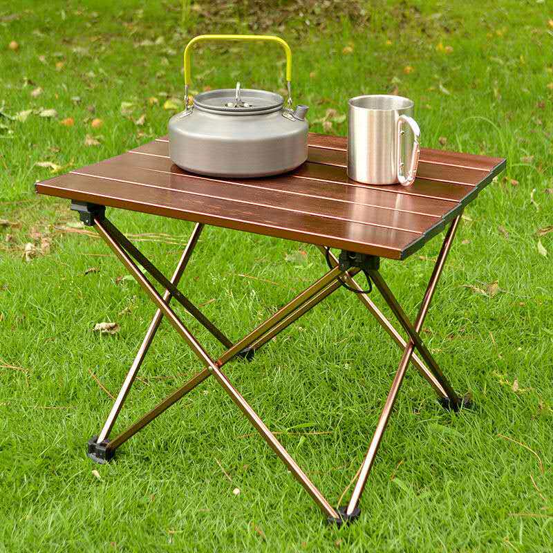 Outdoor folding table and chair Aluminum alloy simple portable self-driving tour picnic camping barbecue car-mounted ultra-light leisure small table