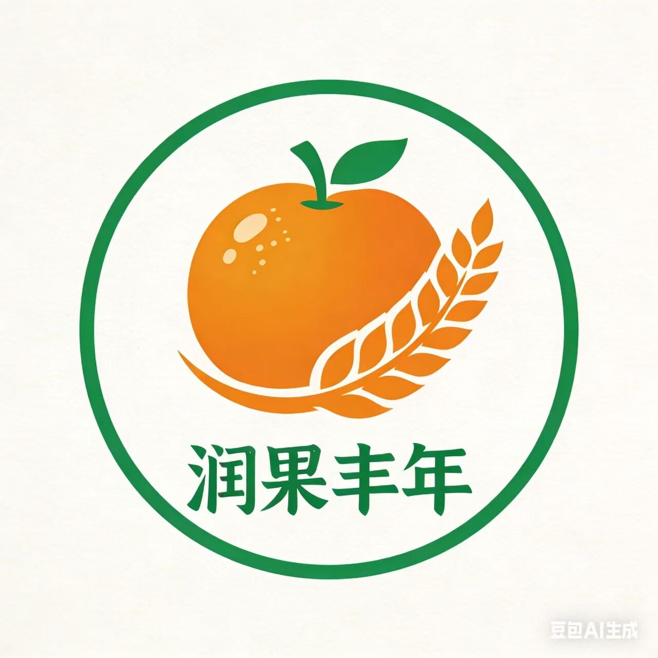 润果丰年生态农业的LOGO
