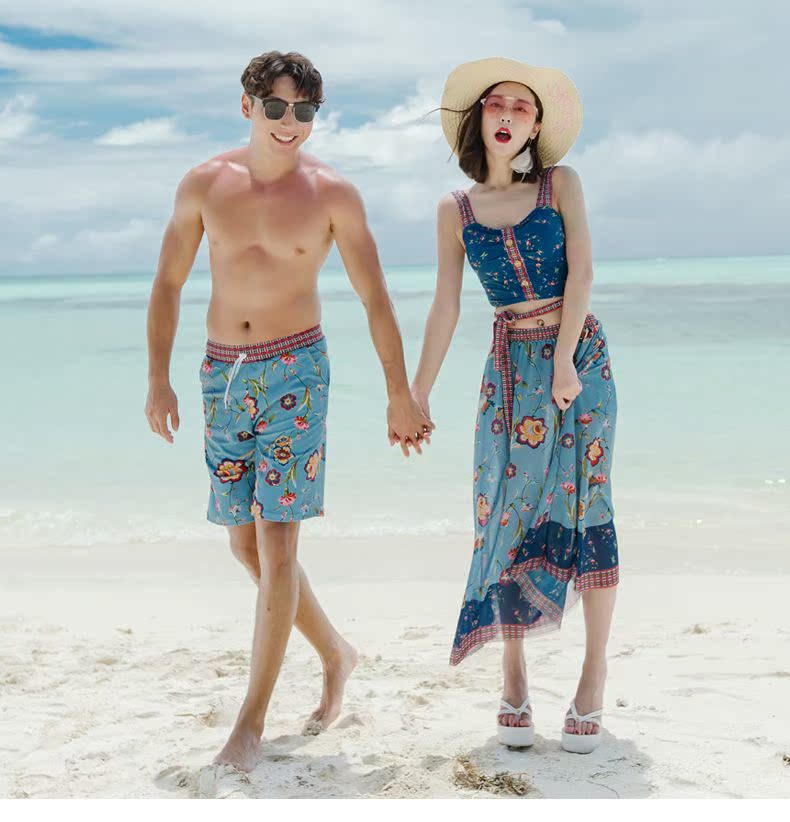 Xia 2019 Beach Cặp đôi Super Fairy Back New Thái Lan Sanya Bali Kỳ nghỉ tuần trăng mật trong gió - Vài đồ bơi đồ đôi đi biển 2020