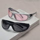Anti-UV aviator retro men's and women's patchwork sunglasses