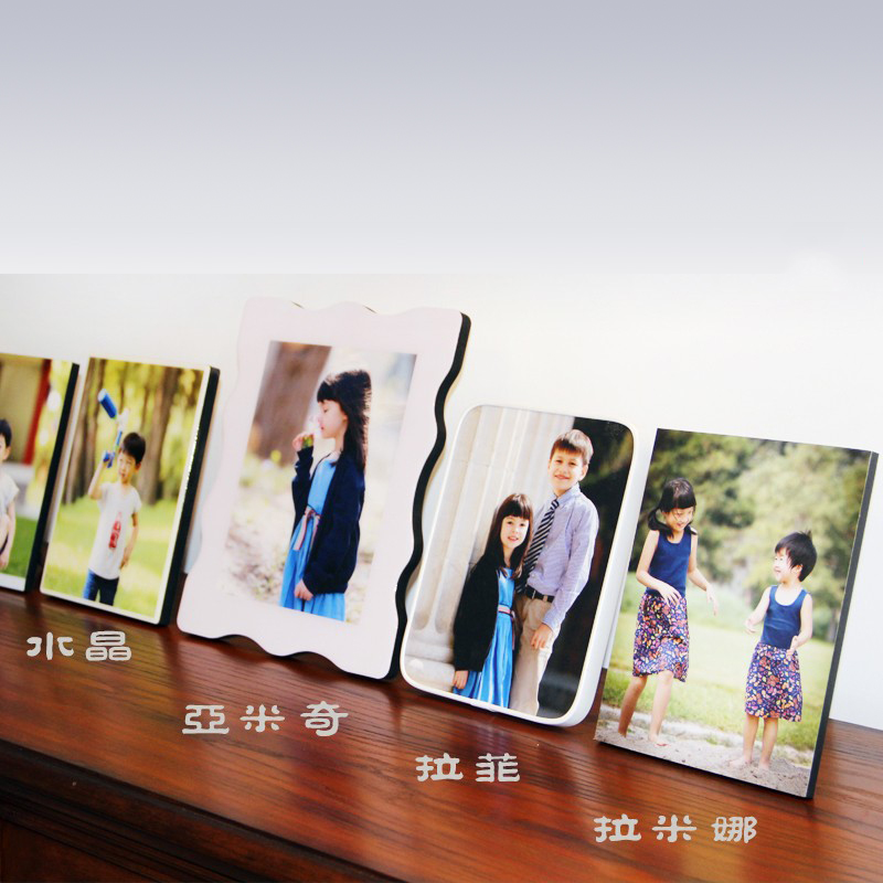 Table-up Crystal Lamina wood prints decorative paintings custom photo studio Zoom in wall photo frame Beijing goose feather net