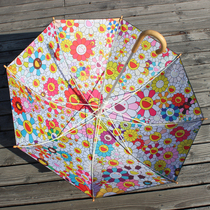 maxmango handmade sun umbrella Childrens double sunscreen umbrella Manual student cartoon umbrella safe and lightweight long-handled umbrella