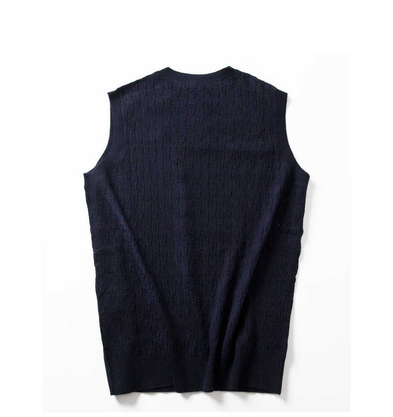 Glory GELISEN quần áo nam size lớn chất béo kinh doanh áo len cộng với chất béo cộng với áo vest rộng áo len thu đông