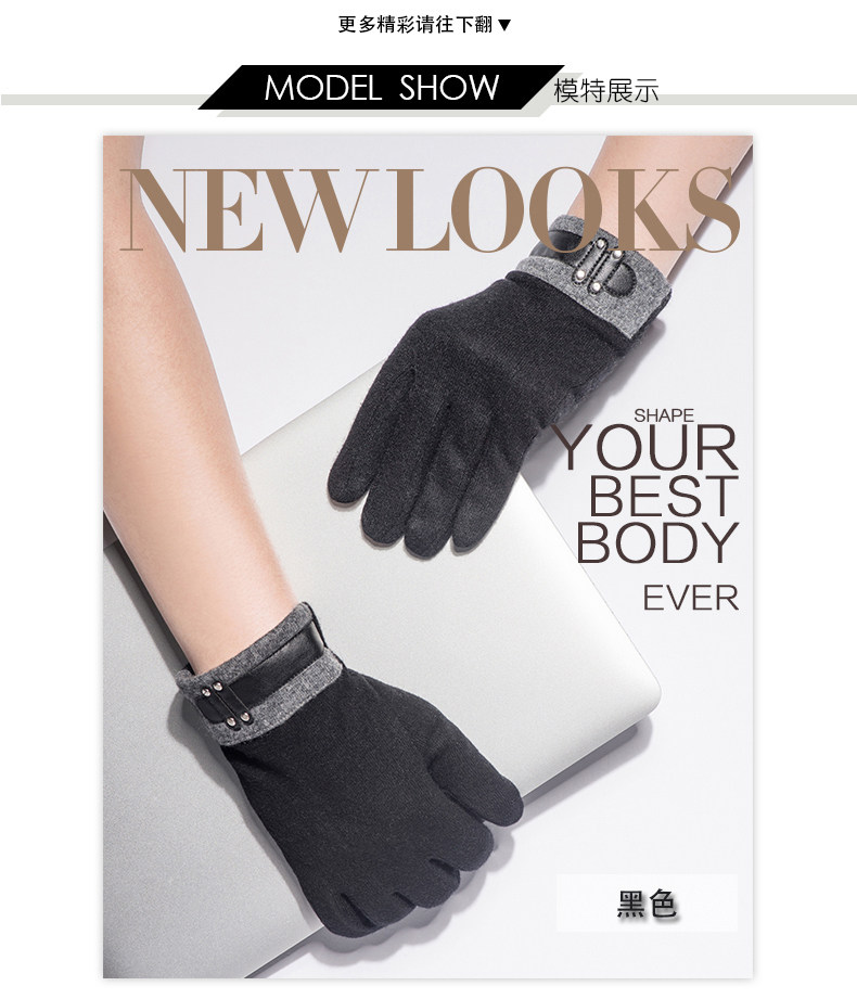 Gants pour homme en Laine Cachemire - Ref 2781601 Image 11