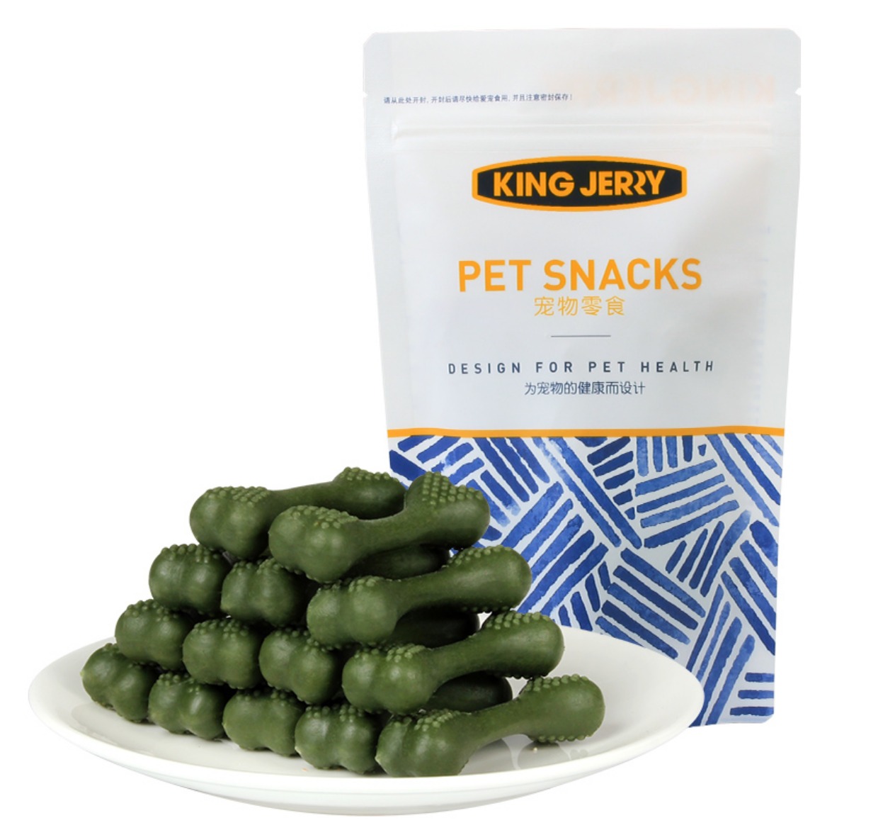 Kingjerry mol răng xương 150g trà xanh sữa bò mol răng xương chó nhai chó bánh chó