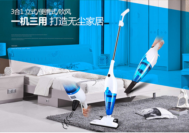 Máy hút bụi Hansheng nhà mạnh mẽ im lặng cầm tay mini đa chức năng nhỏ putter cung cấp không lông HS-306 - Máy hút bụi máy hút bụi cầm tay nào tốt