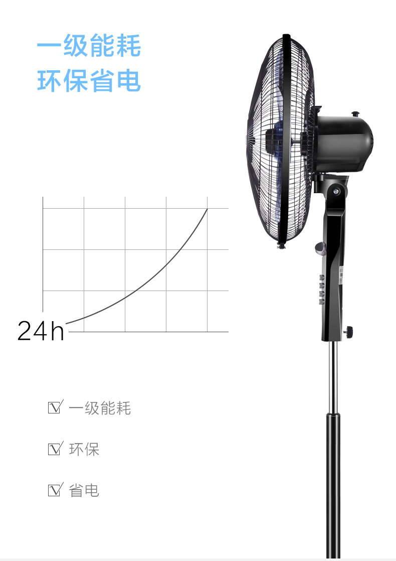 quạt trần hiện đại Quạt điện Emmett Quạt sàn 16 inch nhà dọc máy tính để bàn quay quạt im lặng đầu ký túc xá quạt thời gian - Quạt điện cây quạt