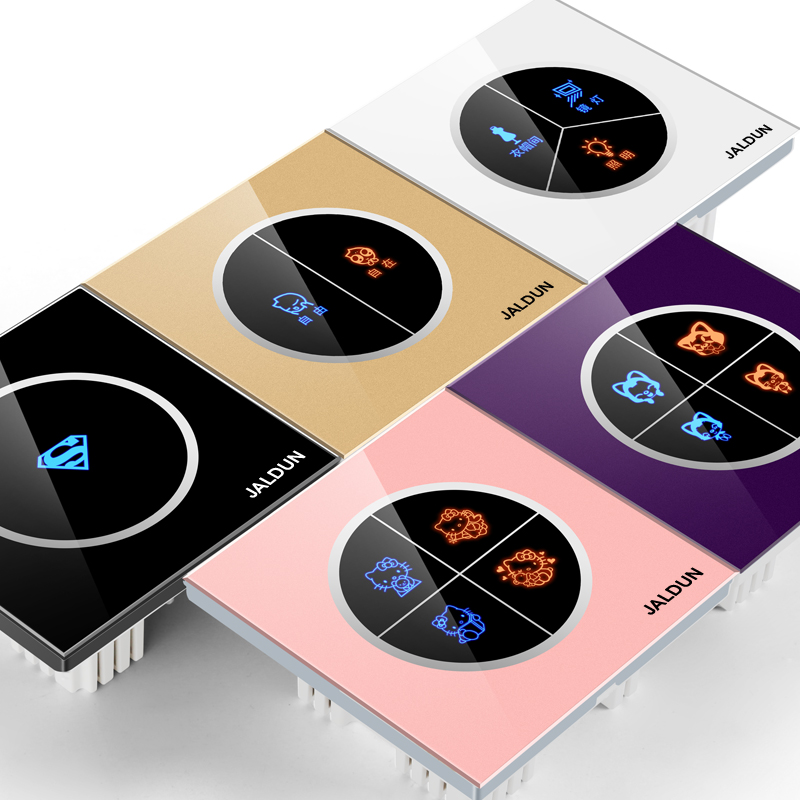 86 type induction one open single control touch screen switch S7 smart home smart touch switch panel