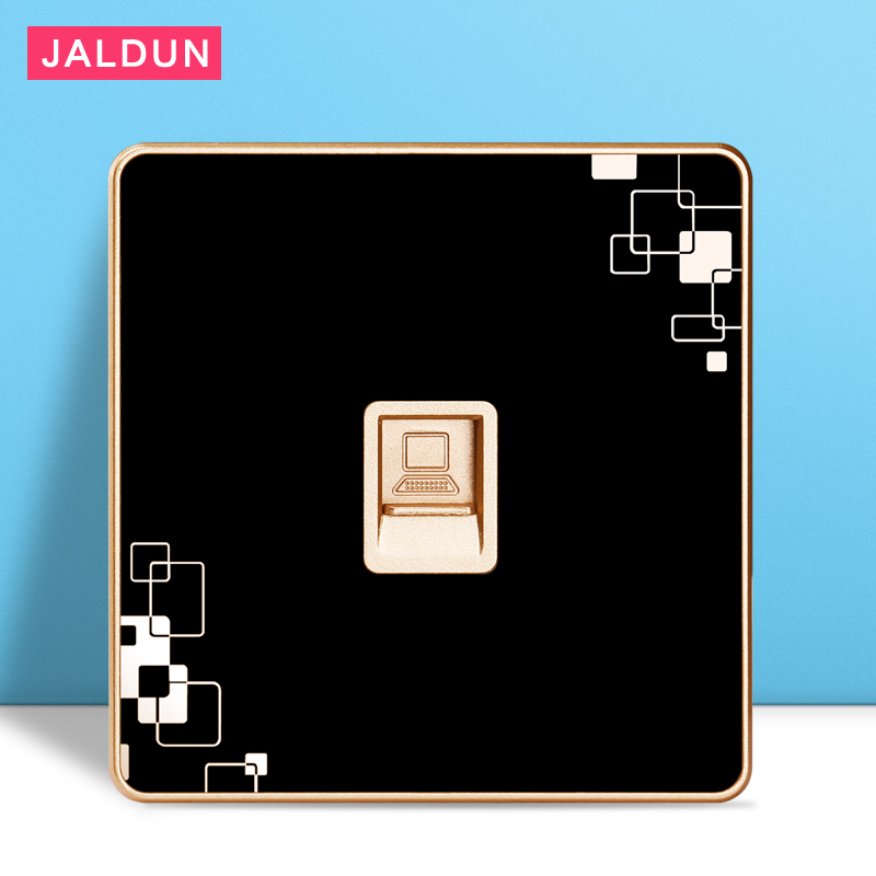 Wall 86 Weak current broadband network switch socket panel Gold switch socket panel M3 computer socket