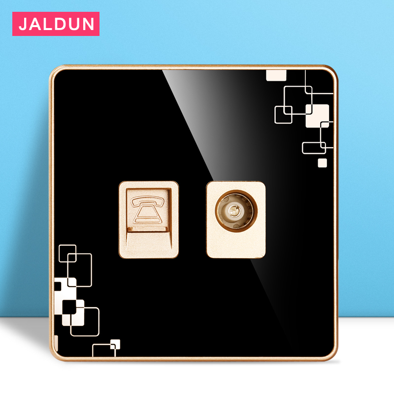 Network cable cable TV network panel integrated CCTV TV socket telephone TV socket switch two-in-one