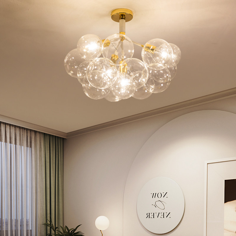 Nordic Cozy Bedroom Bubble Light Living Room Dining Room Chandelia Children Room Main Bedroom Red Light Modern Light Lavish Lamps