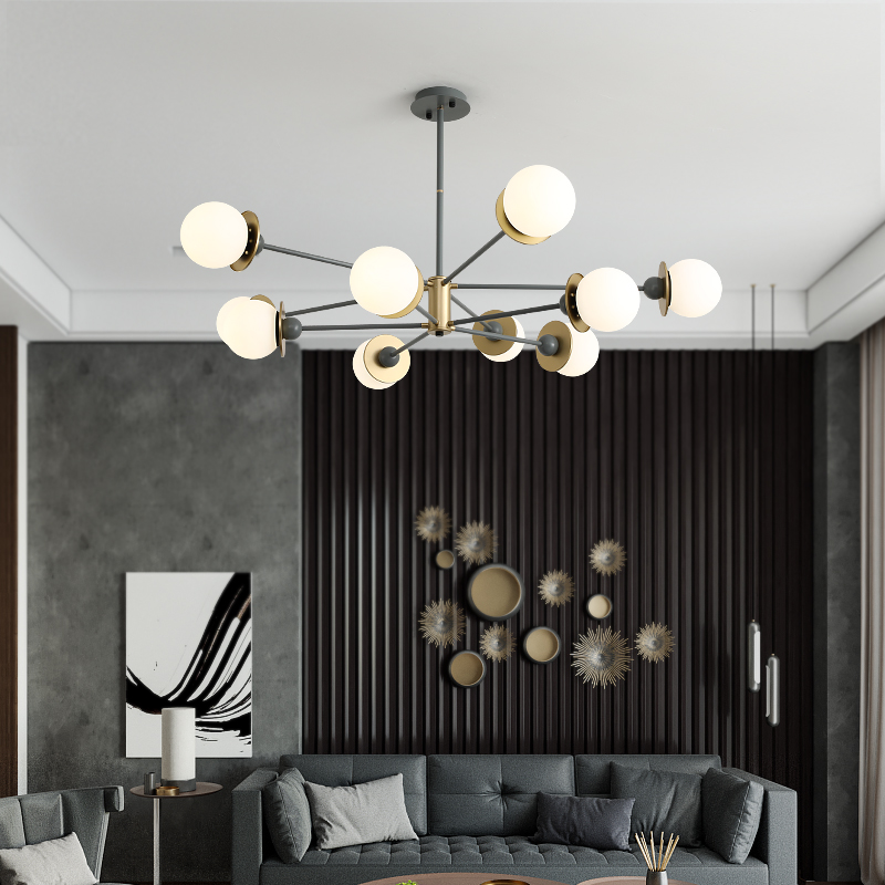 Living room bedroom restaurant Nordic post-modern Makaron chandelier creative personality new fresh Makaron lamps