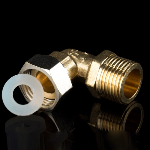 天一金牛 Полный медный водонагреватель небольшой живой соединение с наружной проволокой изогнутой водопроводной аксессуары. Разъем 4 балла сгущен