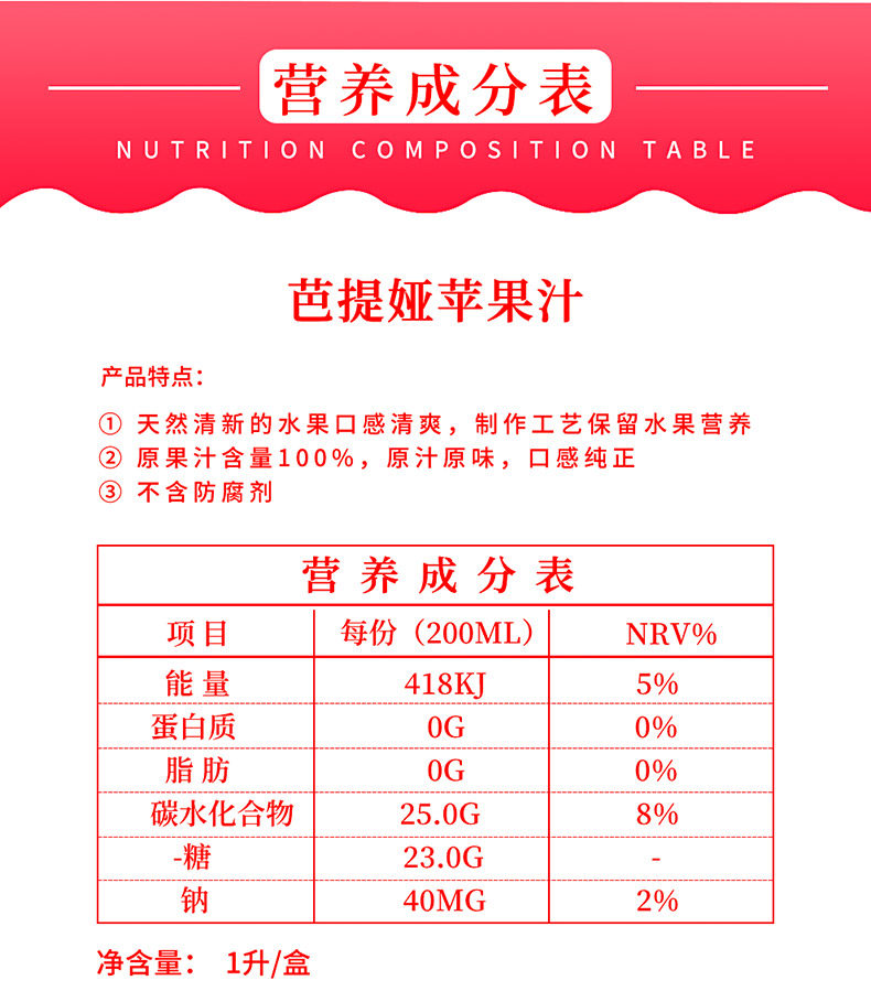 临期特价 泰国航空专用 CHABAA 100%果汁 1Lx2盒 图3