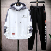 Youth sweater suit men long sleeve autumn coat junior high school students hooded autumn clothes trend handsome clothes