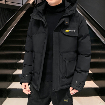 Youth cotton-padded clothes mens winter Korean trend thickened cotton-padded jacket junior high school students jacket down cotton clothes