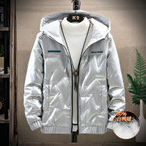 Down jacket mens 2020 Winter new fashion brand trend explosion short light and handsome hat mens coat