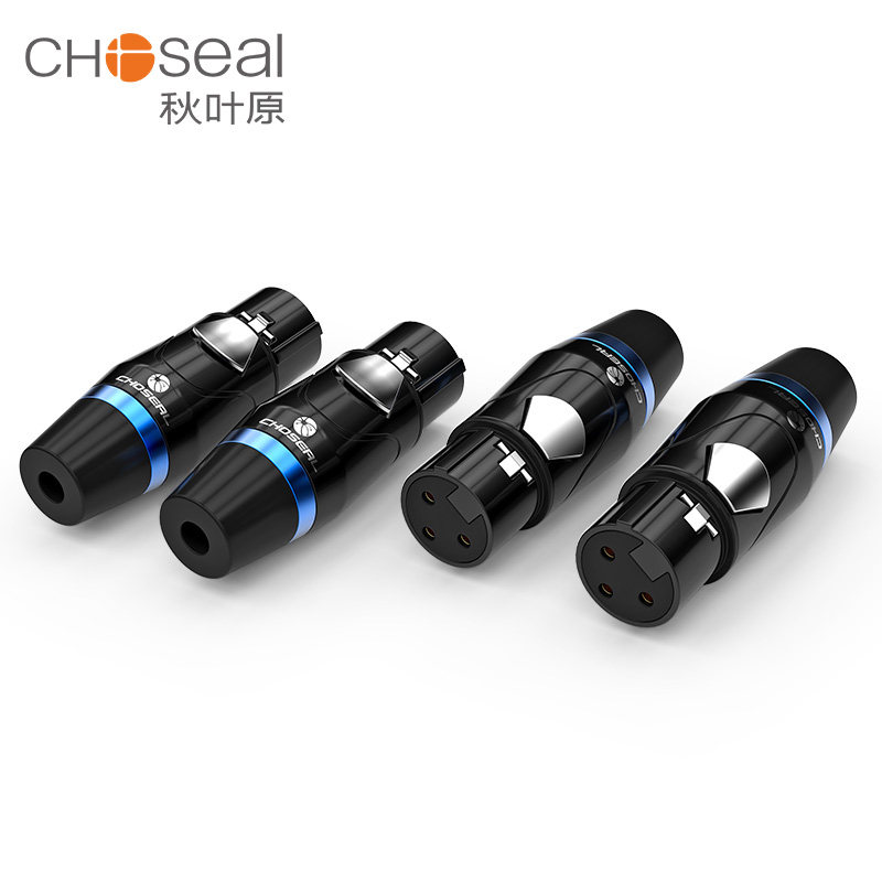 Akihabara Canon male and female head three-core XLR welding head balanced XLR XLR audio cable terminal block professional condenser microphone microphone audio amplifier connection signal plug DIY accessories