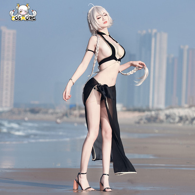 taobao agent 漫创 Fate/Grand Order Heizhen COS Swimsuit FGO Forty -year Swimsuit COSPLAY clothing female