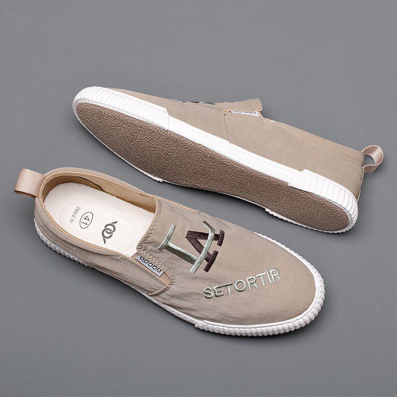 Tide Shoes Sailor Cloth Shoes Men Shoes Summer Breathable Casual Shoes A Foot Pedal Sloth Shoes Deodorant Old Beijing Cloth Shoes Trend