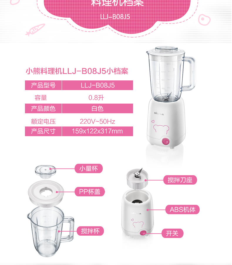 máy xay bột khô Máy ép trái cây đa năng LLJ-B08J5 máy ép trái cây tự động mini - Máy ép trái cây máy ép chậm bosch mesm731m