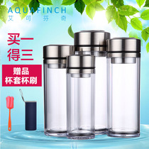 Ecan Finch custom double glazed cup portable with lid water cup filter seal with hand cup tea cup