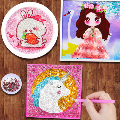 儿童手工diy制作水晶钻石贴画玩具