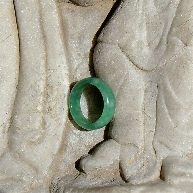 Natural Grade A Burmese Laokeng Jadeite Ring Ring 17