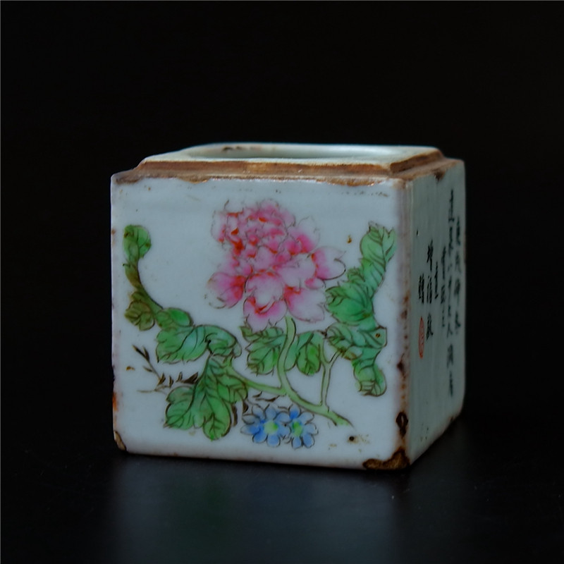 Color = Cloud light magenta flower square Winner wine instrumental cylinder small high on non-tattoo porcelain Porcelain Porcelain Art Collection